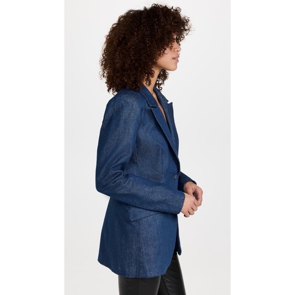 NWT Good American Denim Blazer True Blue Size Large - Picture 2 of 8